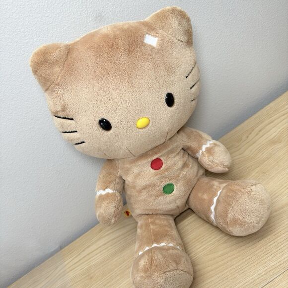 Hello Kitty Gingerbread Build a Bear Christmas Limited Edition 2012 NO BOW 18" - Picture 11 of 12